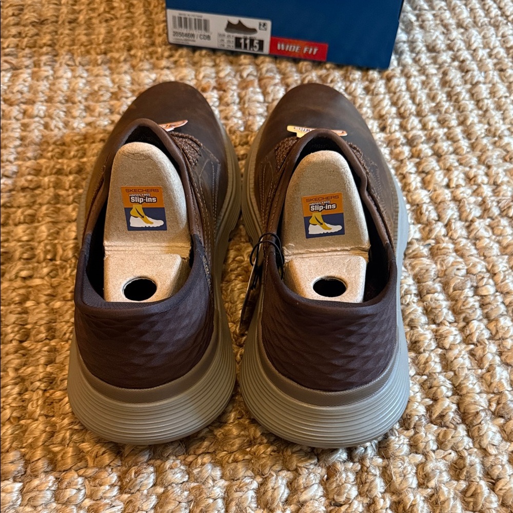 Skechers Men's Brown‎ Slip-On Sneakers - Picture 3 of 4